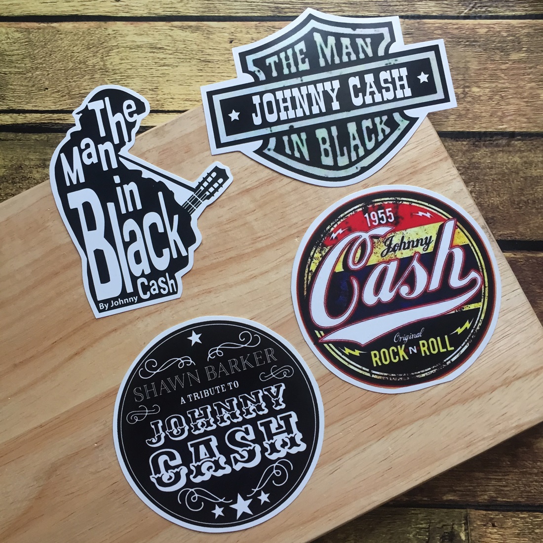 สติกเกอร์ เคลือบกันน้ำ ลายวงดนตรี ติดกีตาร์ มอเตอร์ไซด์ กระเป๋าเดินทาง Waterproof Decal Sticker