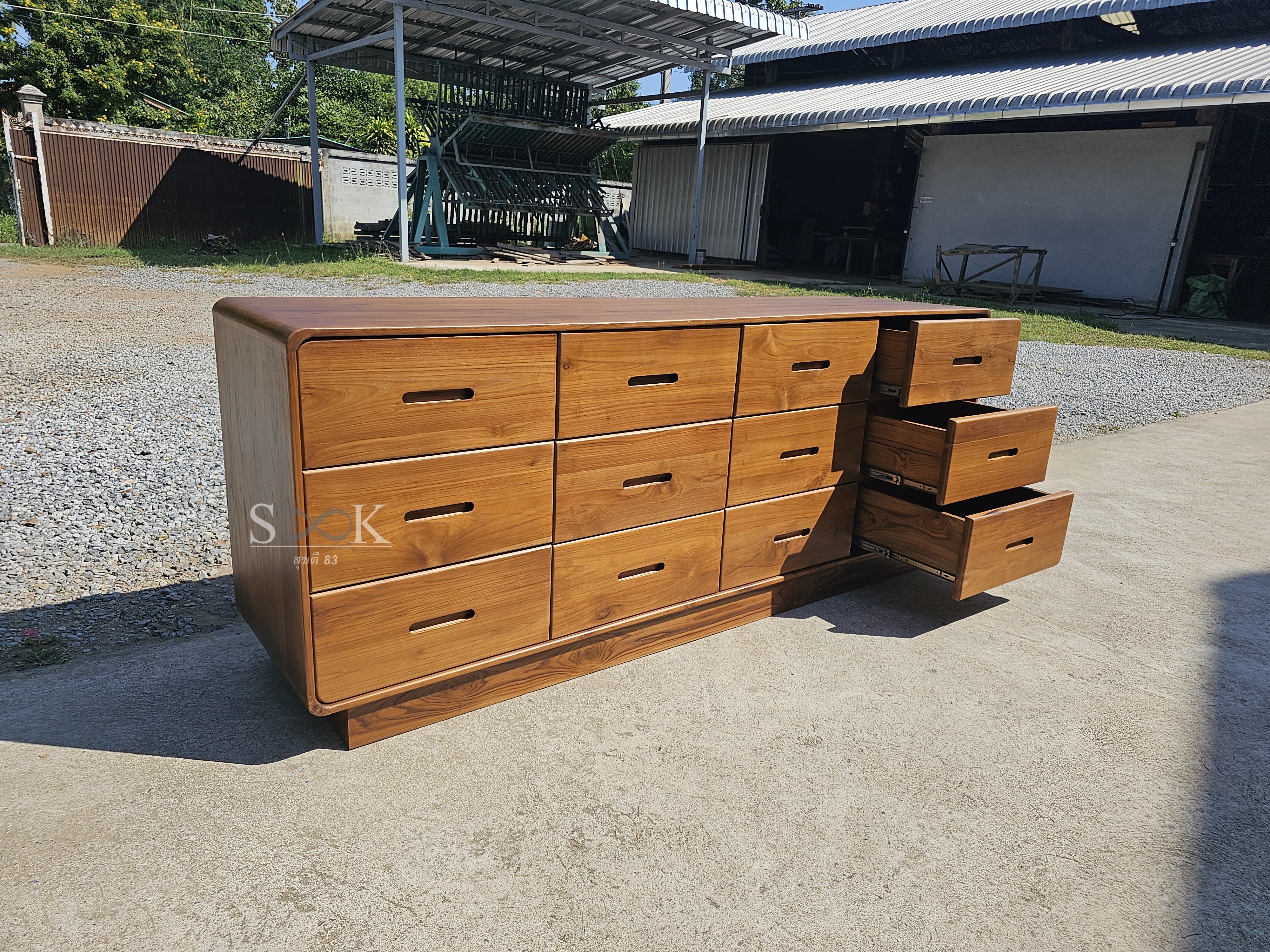 ตู้ 12 ลิ้นชักพื้นทึบ