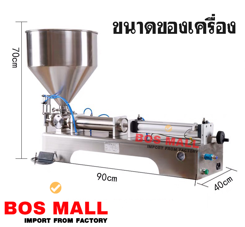 ขนาดของตัวเครื่อง ทำจากสแตนเลส เกรด 304 ปลอดภัยสามารถขึ้น อย.GMP ได้ในมาตฐานส่งออก