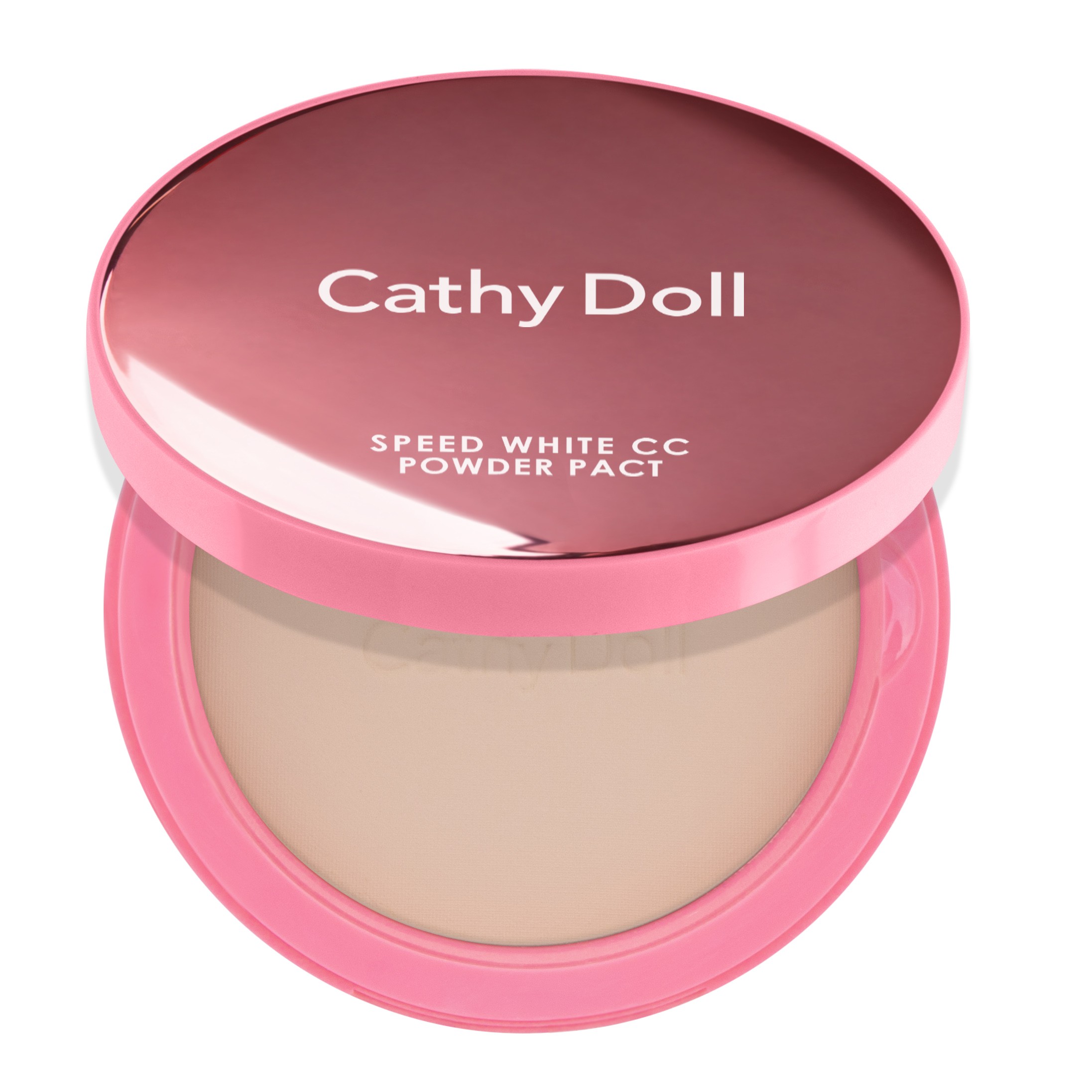 (รุ่นใหม่) Cathy Doll Speed White CC Powder Pact SPF40 PA+++ 12G #25 HONEY BEIGE เคที่ดอลล์ แป้ง CC แป้งฝุ่นอัดแข็ง ป้องกันรังสี UVA และ UVB สปีดไวท์ ซีซีพาวเดอร์แพ็ค เอสพีเอฟ40 พีเอ+++ 12G สี 25 HONEY BEIGE