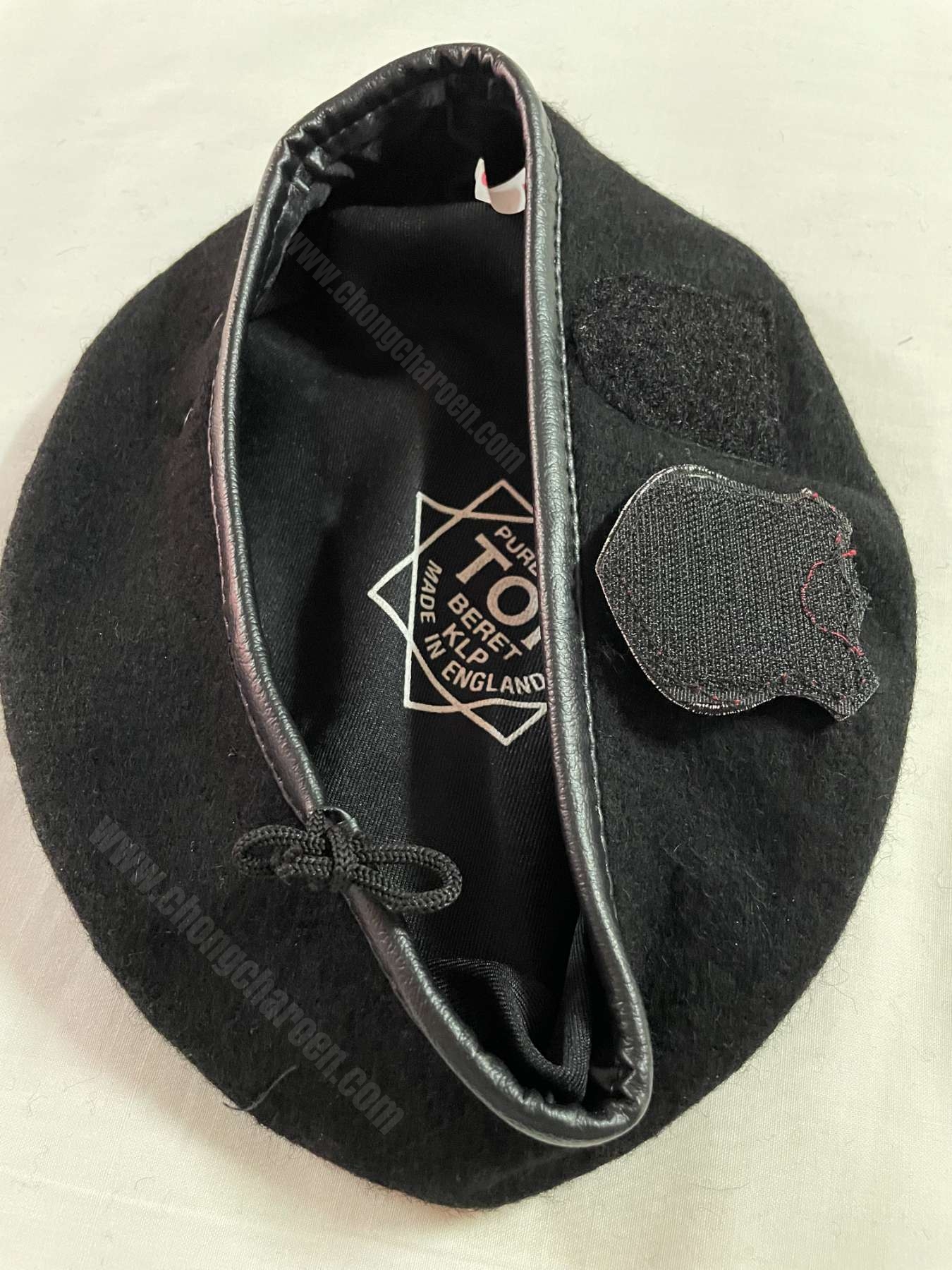 หมวกไบเล่ย์ TOP เบเร่ต์ สักหลาด ตำรวจ พร้อม หน้าหมวกตีนตุ๊กแก