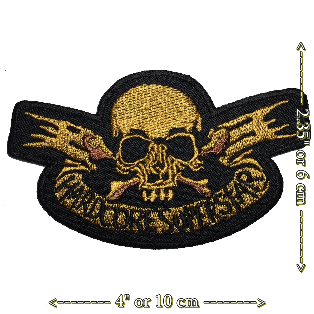 Hardcore Superstar นักแข่ง มอเตอร์ไซด์ นักซิ่ง ตัวรีดติดเสื้อ อาร์มรีด อาร์มปัก ตกแต่งเสื้อผ้า หมวก กระเป๋า แจ๊คเก็ตยีนส์ Biker Embroidered Iron on Patch