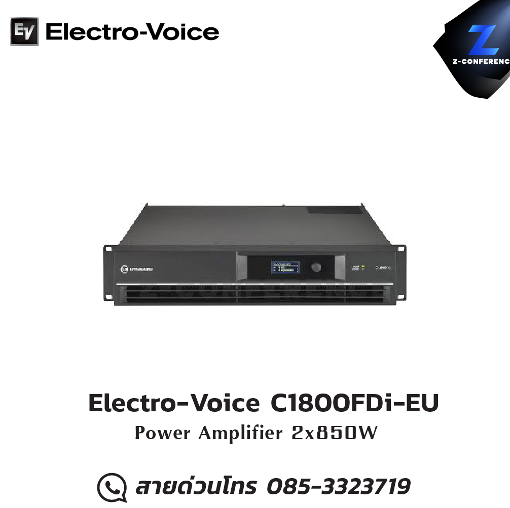 Electro-Voice C1800FDi-EU Power Amplifier 2x850W , แอมป์ , amplifier, power amp, power amplifier