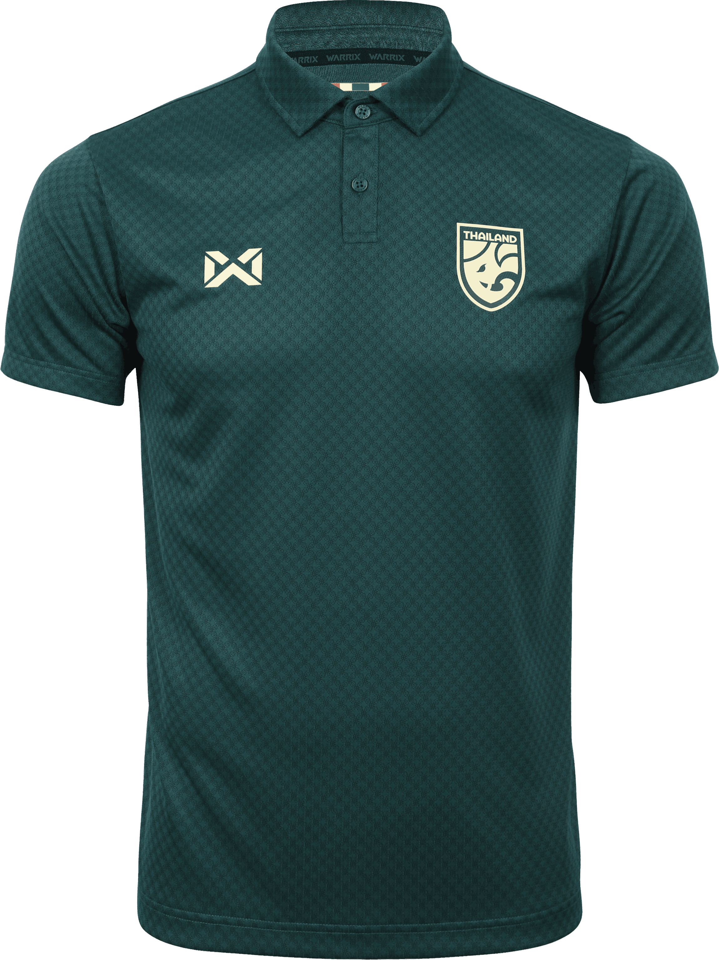 WARRIX ใหม่ล่าสุด!! เสื้อฟุตบอลทีมชาติไทย 2025-26 คอโปโล (Cheer Polo Version) Thailand National Jersey WA-253FBATH30