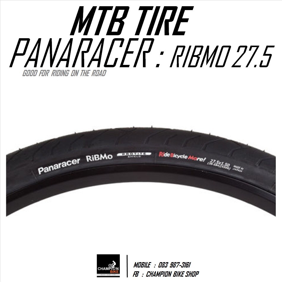ยางเสือภูเขาทางเรียบ PANARACER : RIBMO PT 27.5 x 1.5 MTB TIRE