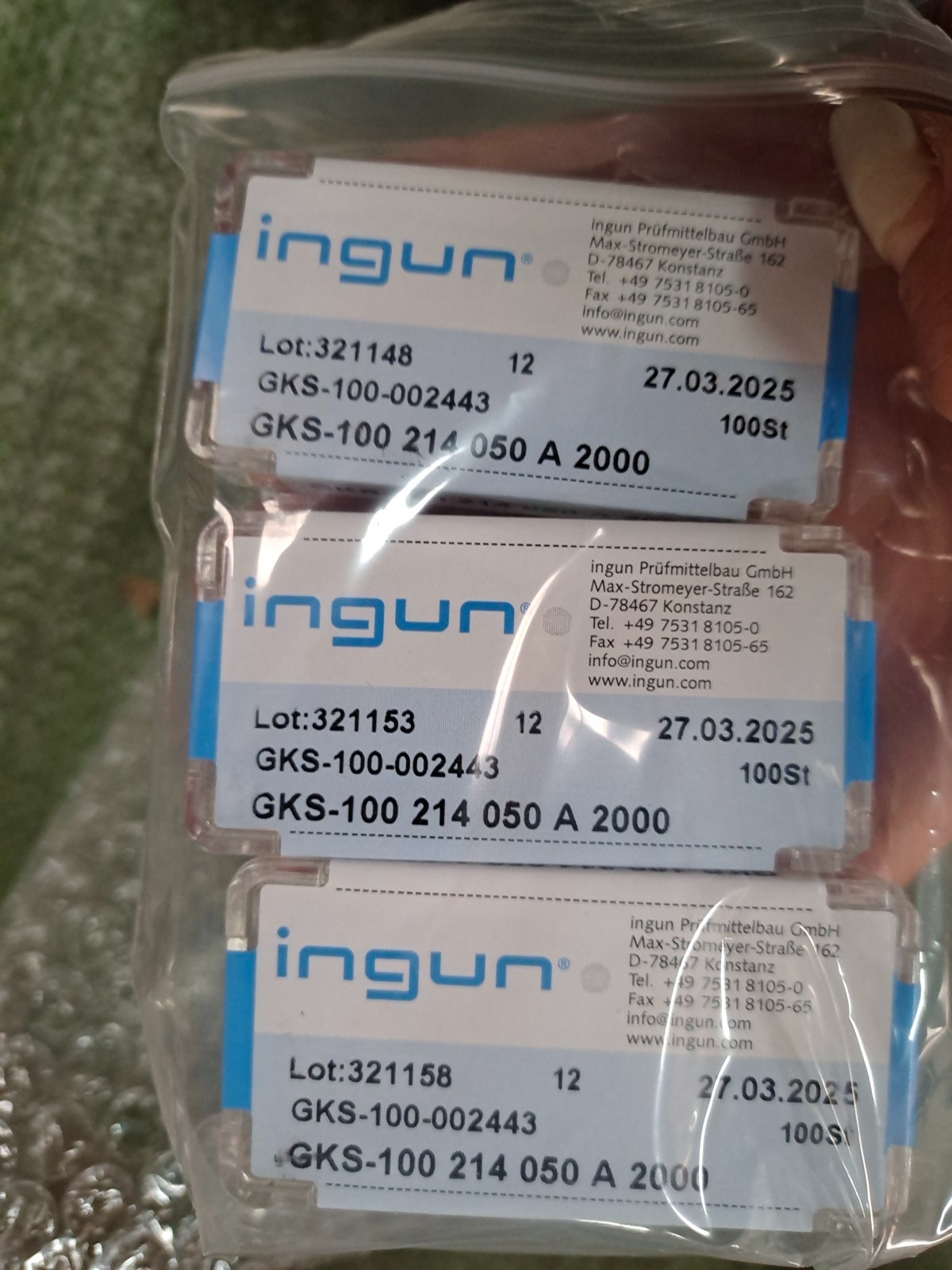 Ingun TEST PROBES FITURE INGUN GKS-100 214 050 A 2000