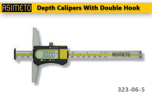 ASIMETO,P79,Depth Calipers With Double Hook,323-06-5