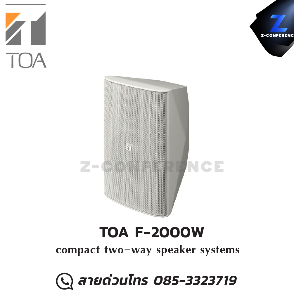 TOA F-2000W compact 2-way speaker system ลำโพง , ตู้ลำโพง , speaker