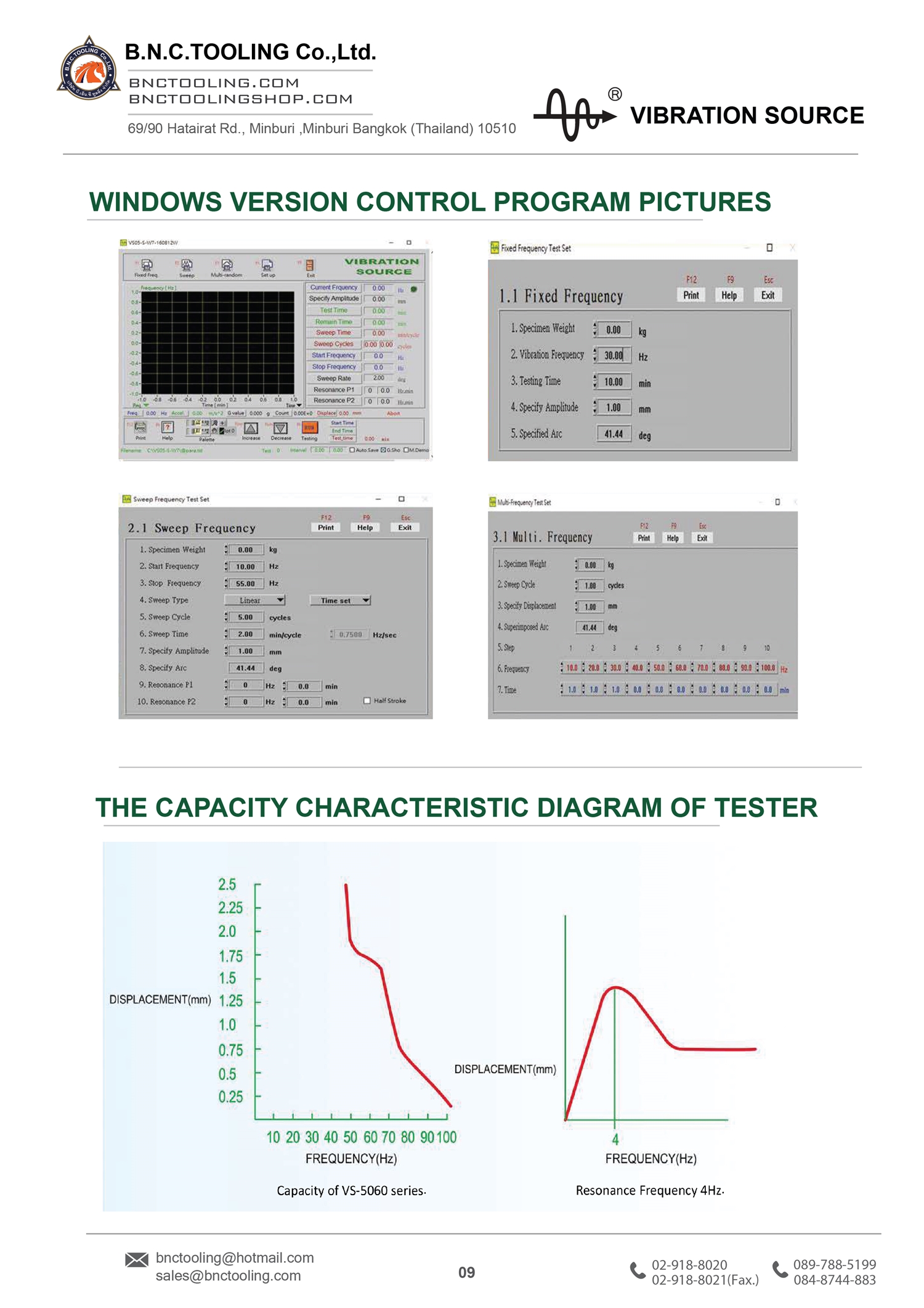 VIBRATION SOURCE,REACTIVE TYPE VIBRATION TESTER,VS-5060L