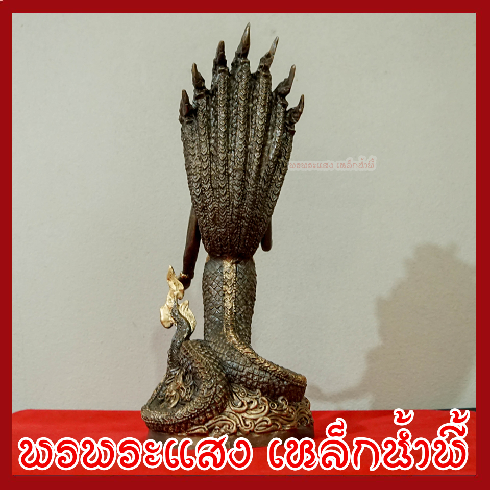 พ่อปู่ศรีสุทโธ แม่ย่าศรีปทุมมา สูง 14 นิ้ว วัตถุมงคล เนื้อมวลสารแร่เหล็กน้ำพี้