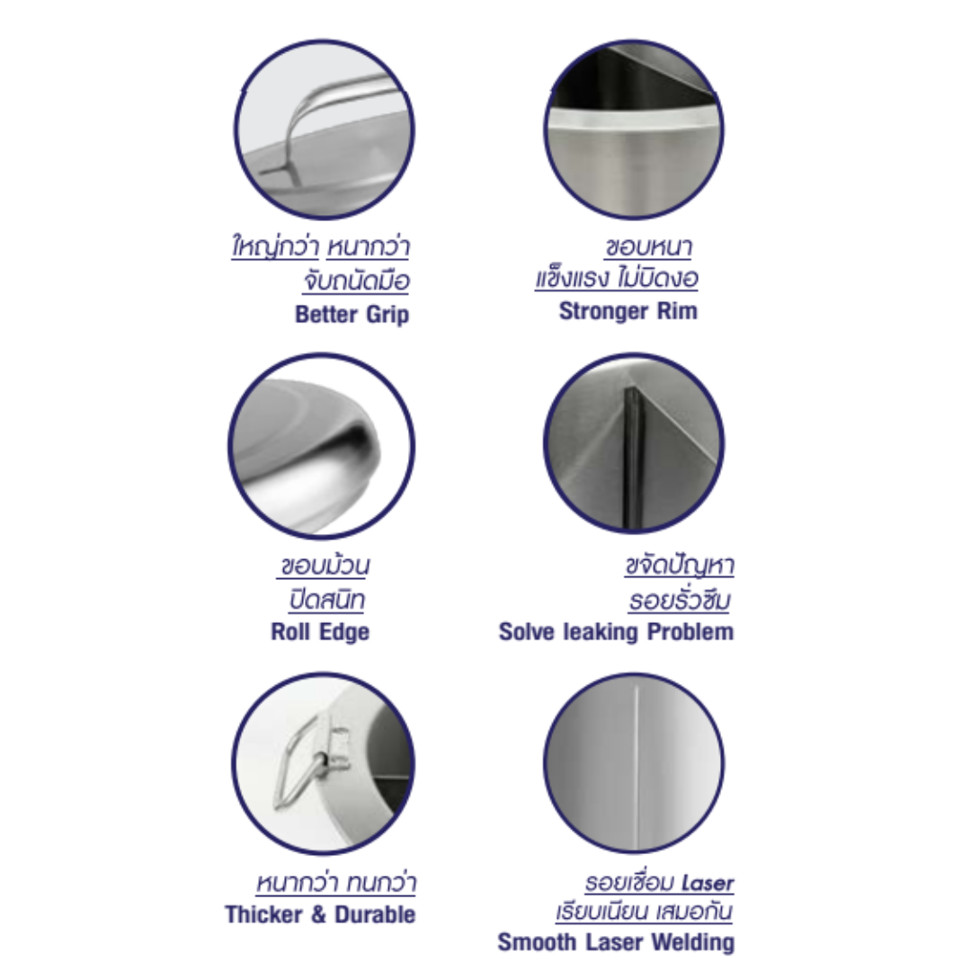 Zebra หม้อกาแฟ เบอร์ 36 ซม. รุ่น Chef ตราหัวม้าลาย