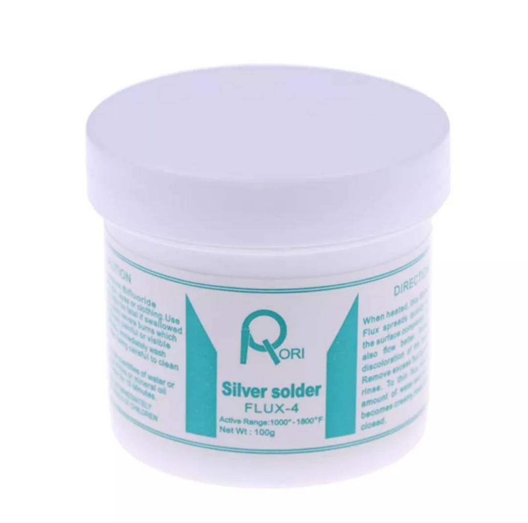 FLUX-4 ฟลักเชื่อม-น้ำยาประสานทองแดง Silver solder ขนาด 100 กรัม