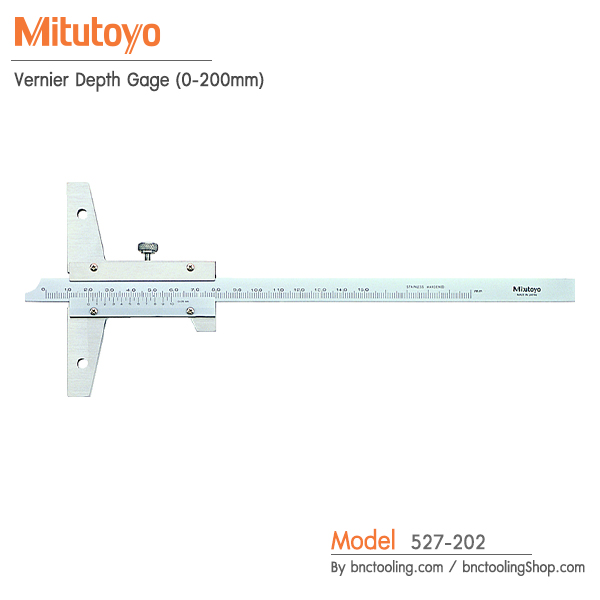 Mitutoyo,Vernier Depth Gage (0-200mm),527-202