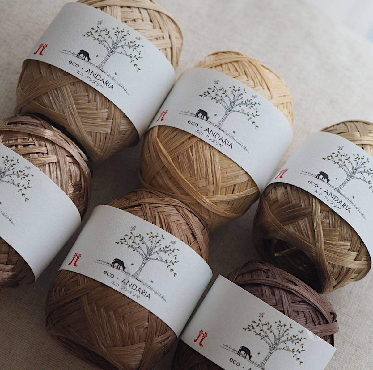 ไหม Raffia HAMANAKA Eco-Andaria made in japan