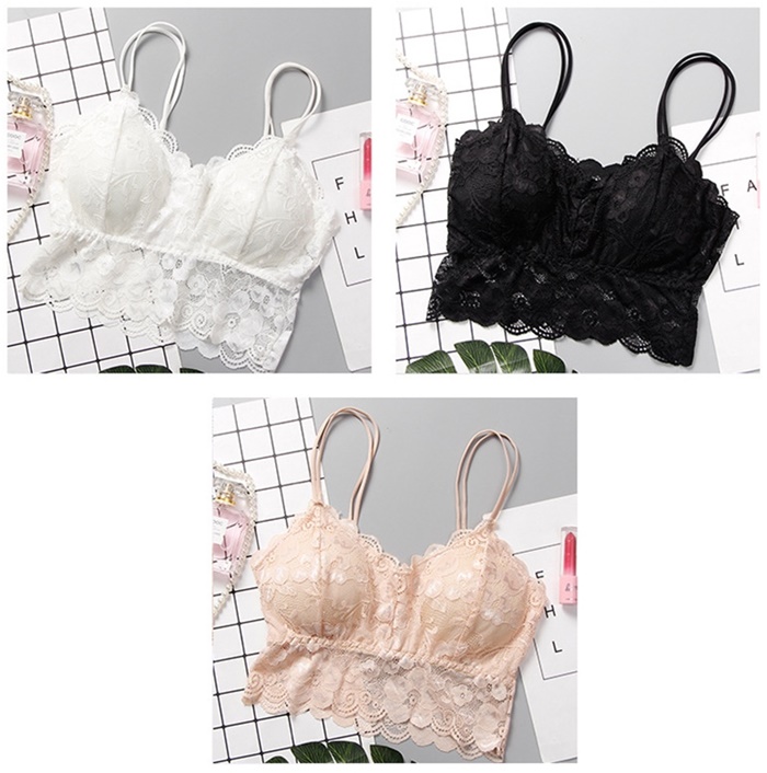 NA211 เสื้อบราสายเดี่ยวเอวลอยเซ็กซี่ บราลูกไม้สายเดี่ยวด้านในเป็นฟองน้ำสามารถถอดใส่ได้ ผ้าลูกไม้เนื้อนิ่มตามรูปถ่ายสินค้าจริงเลยค่ะ