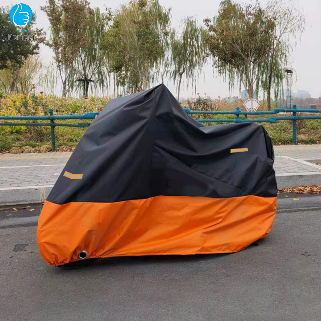 ผ้าคลุมรถมอเตอร์ไซค์ ผ้าคลุมรถจักรยาน ป้องกันแสงแดด กันฝน กันฝุ่น รุ่น 201D