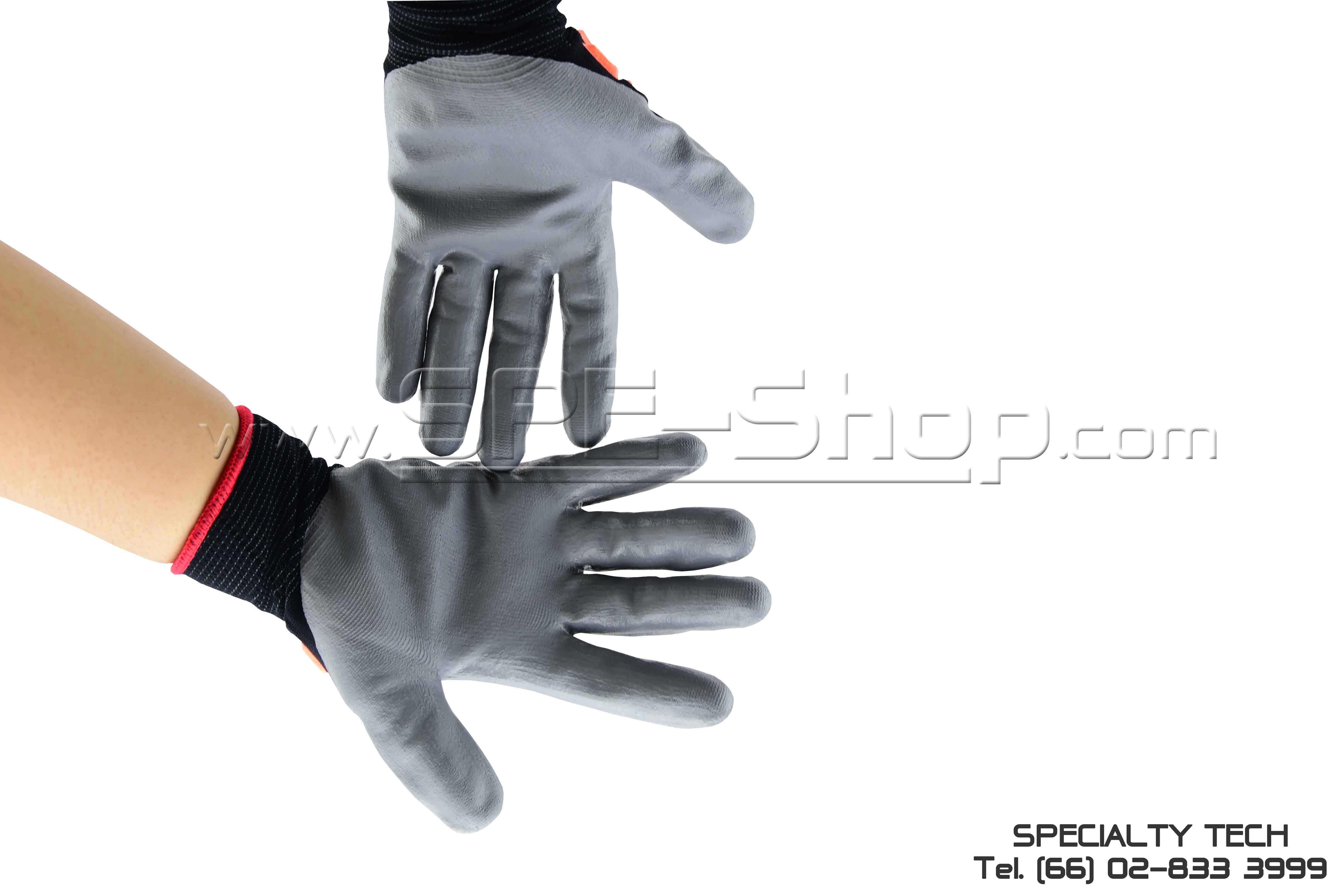 Nitrile Palm Coated and Back Protection ถุงมือเซฟตี้เคลือบไนไตร