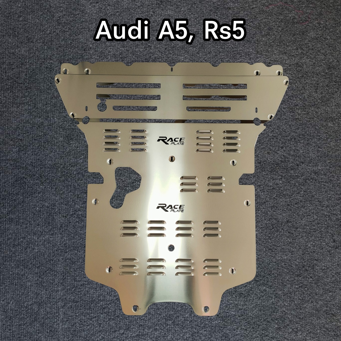 แผ่นปิดใต้ห้องเครื่องอลูมิเนียม Audi A5 2018 Raceplate_Undertray