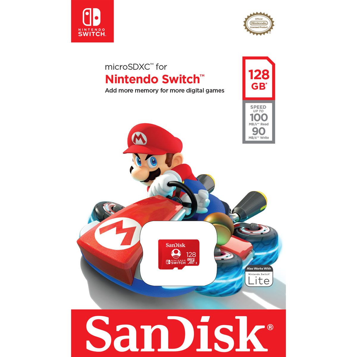 SanDisk microSDXC for the Nintendo Switch 128GB (SDSQXAO-128G-GN3ZN) Memory เมมโมรี่ Game นินเทนโด สวิทซ์ Lifetime Warranty