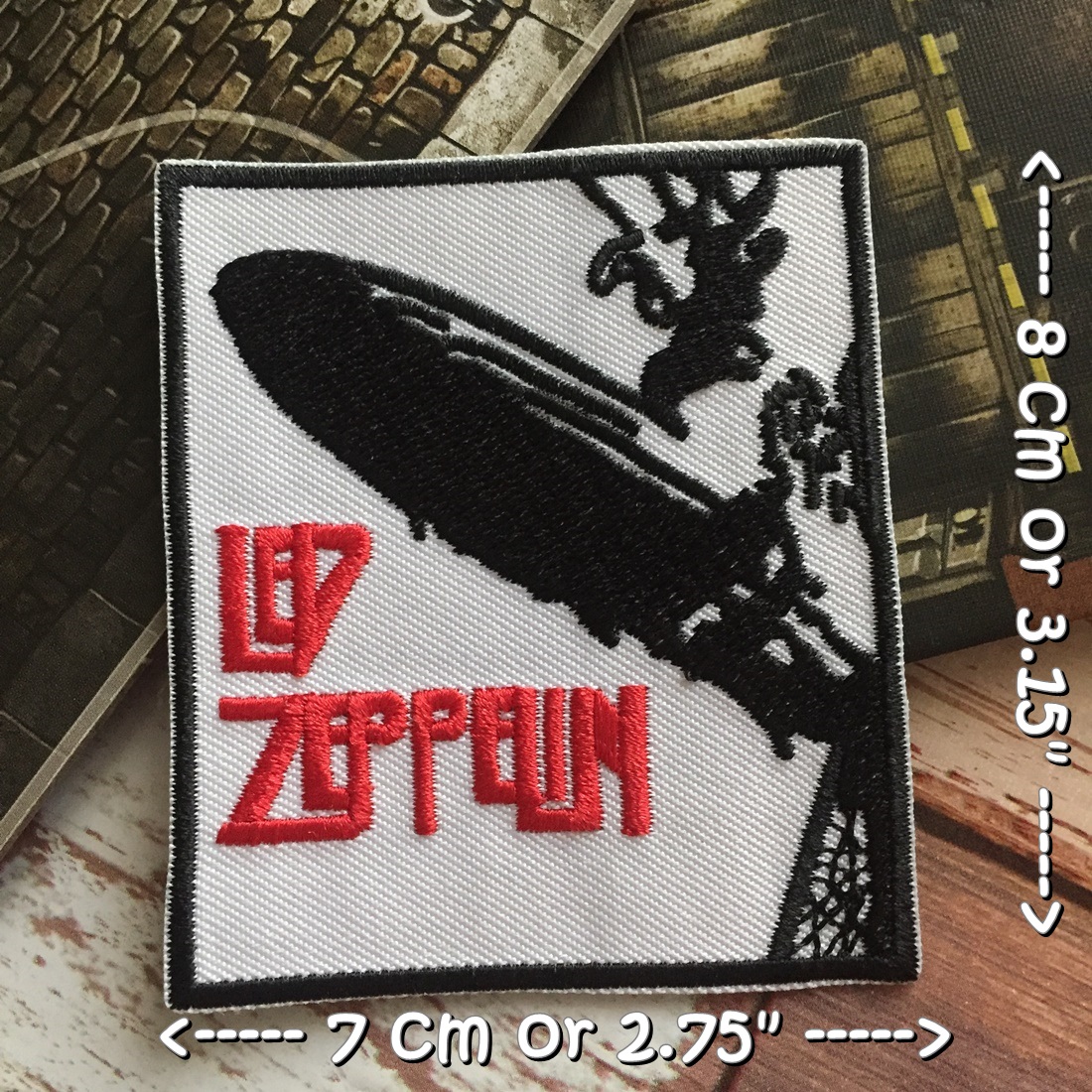 Led Zeppelin วงดนตรี ร็อค เฮฟวี่เมทัล พังค์ ตัวรีดแบบปัก อาร์มปัก ตัวรีดติดเสื้อ ตัวรีด ติดกระเป๋า ติดหมวก ติดแจ๊คเก็ต Rock Iron on Embroidered Patch