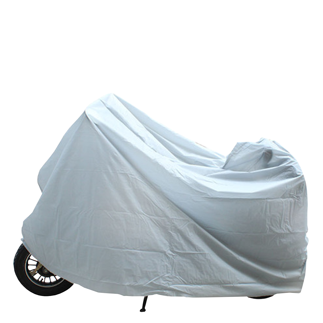 ผ้าคลุมมอเตอร์ไซค์ ผ้าคลุมจักรยานยนต์ ผ้าคลุมจักรยาน ผ้าคลุม กันแดด กันฝน กันฝุ่น Size:M L XL รุ่น Motorcycle Cover M4