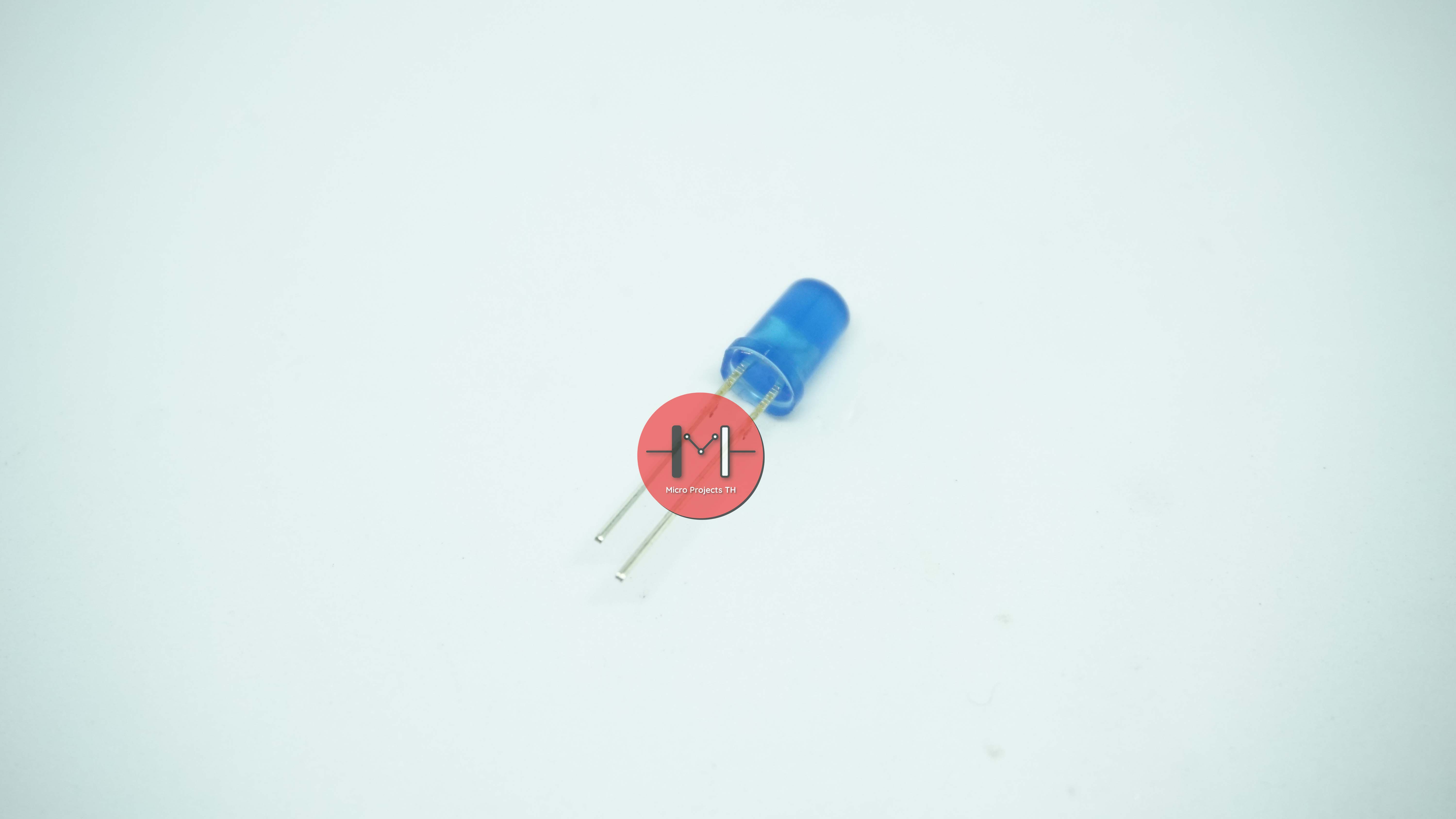 LED ขนาด 5mm สีน้ำเงิน จำนวน 5 ดวง