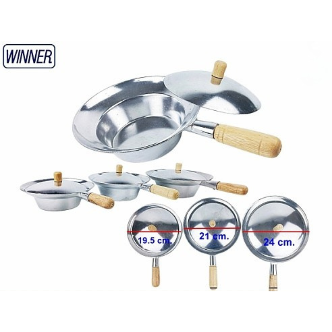 หม้ออบอลูมิเนียม ด้ามไม้ ตราวินเนอร์ Winner