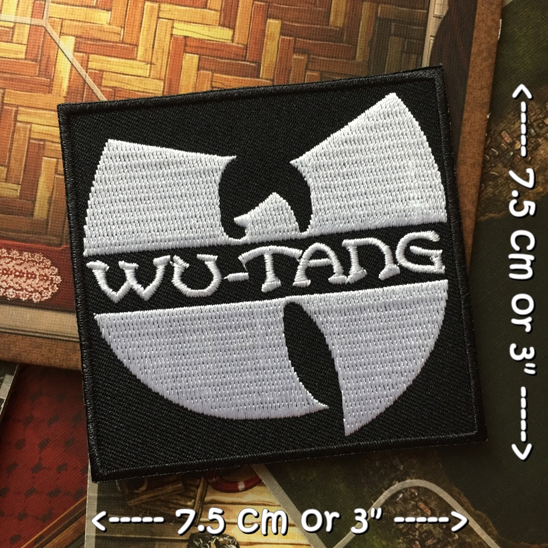 Wu Tang Clan วงดนตรี ร็อค เฮฟวี่เมทัล พังค์ ตัวรีดแบบปัก อาร์มปัก ตัวรีดติดเสื้อ ตัวรีด ติดกระเป๋า ติดหมวก ติดแจ๊คเก็ต Rock Iron on Embroidered Patch