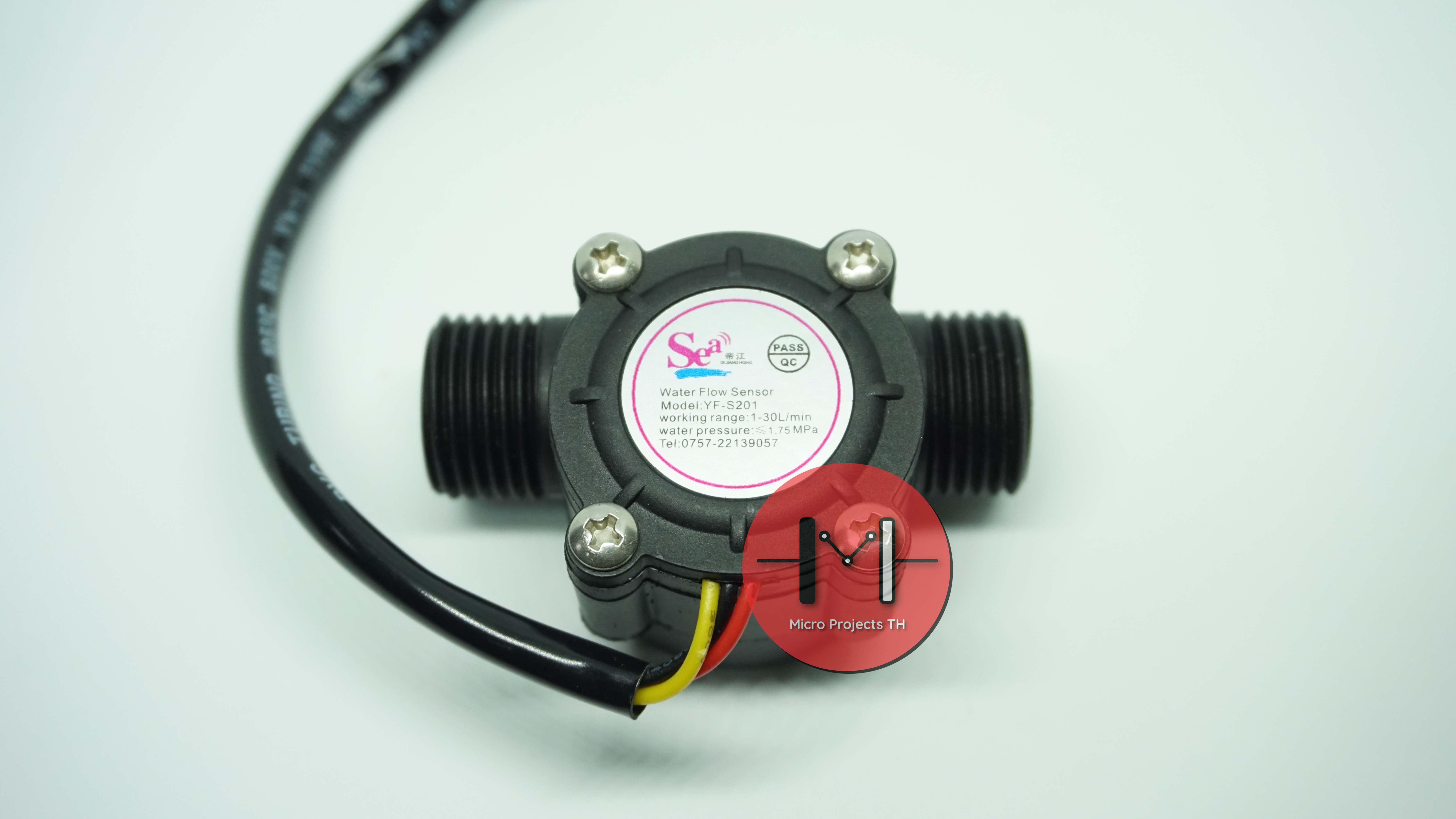 เซ็นเซอร์วัดอัตราการไหลของน้ำ(YF-S201) Water Flow Sensor 1-30L/min 2.0MPa 4 หุน