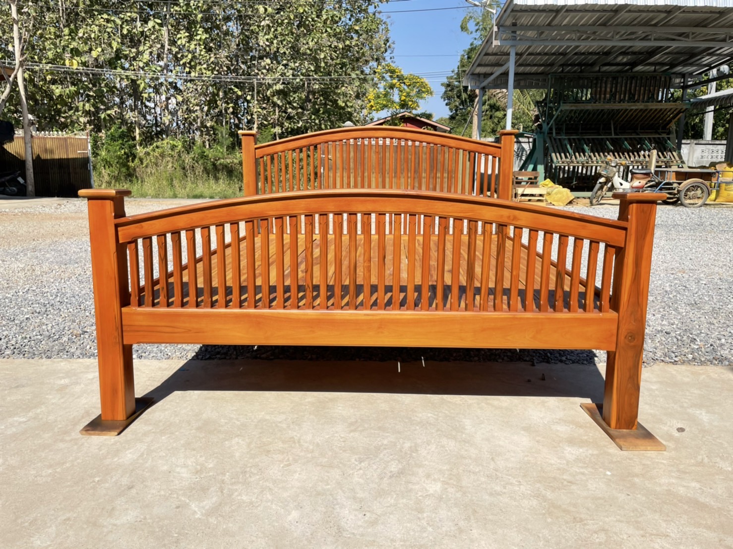 เตียงซี่หัวโค้ง ท้ายโค้ง