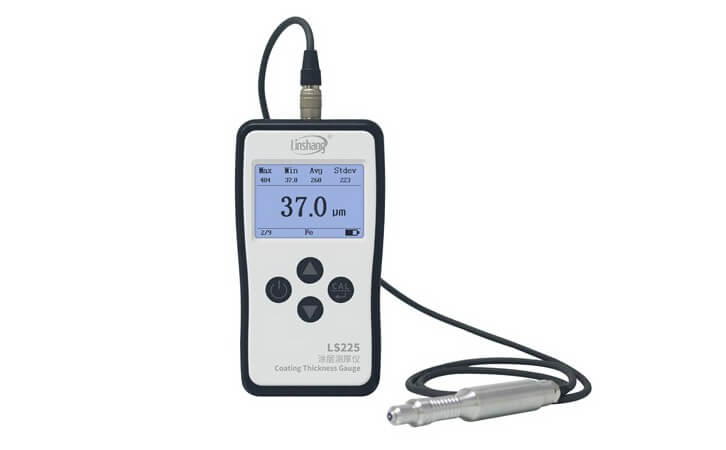 Linshang,เครื่องวัดความหนาสี,LS225+F500 Plating Thickness Gauge, Applicable to measure ultra-thin plating below 10μm, Coating Thickness Gauge High Precision LS225+F500 Ferrous, Ultra-thin Plating Below 10μm Magnetic Induction Ultra-small Probe ,