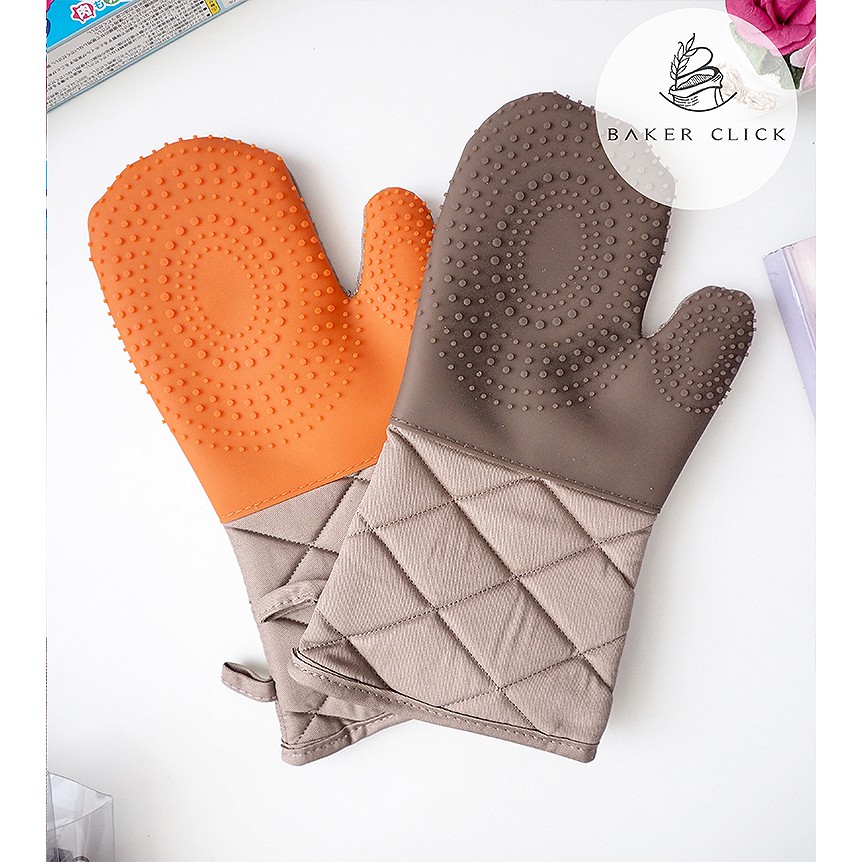 ถุงมือเตาอบ ซิลิโคน (1 ข้าง ) ทนความร้อนสูง เข้าเตาอบได้