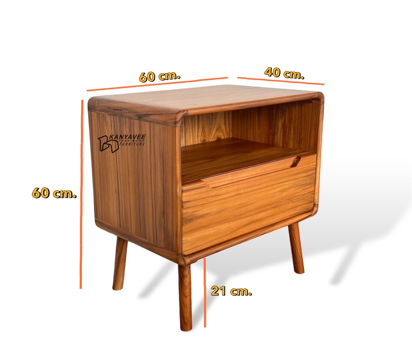 ตู้ 1 ลิ้นชักข้างเตียงมินิมอล