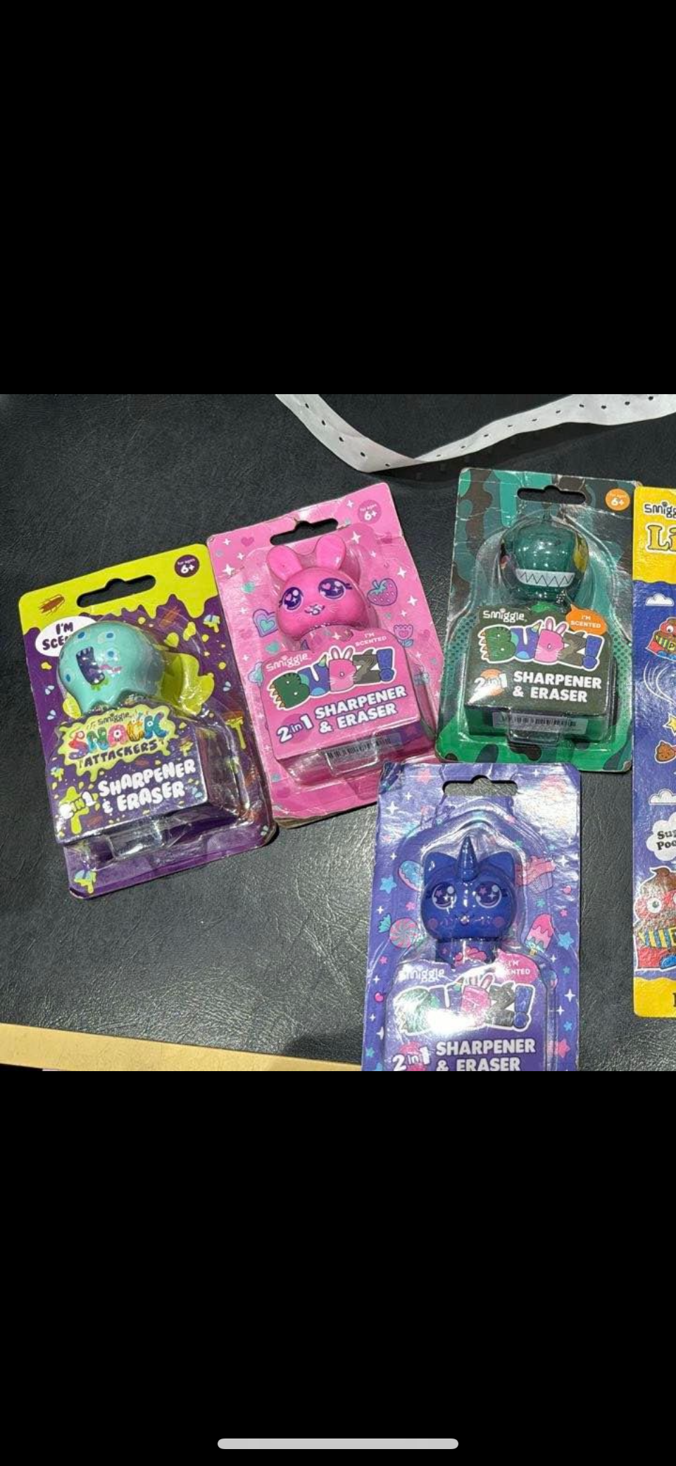 Smiggle eraser&sharpener ยางลบ+ที่เหลาดินสอ