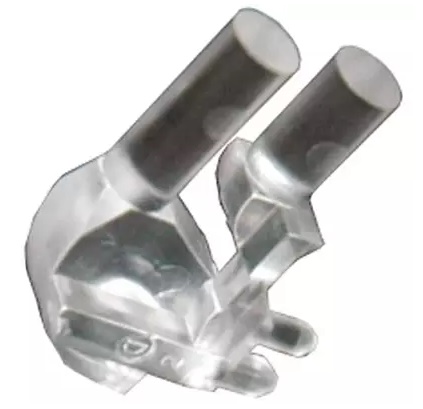 Dialight Light Pipe 2 High Clear Rigid Round with Flat Top, 3mm Board Mount, Press Fit
