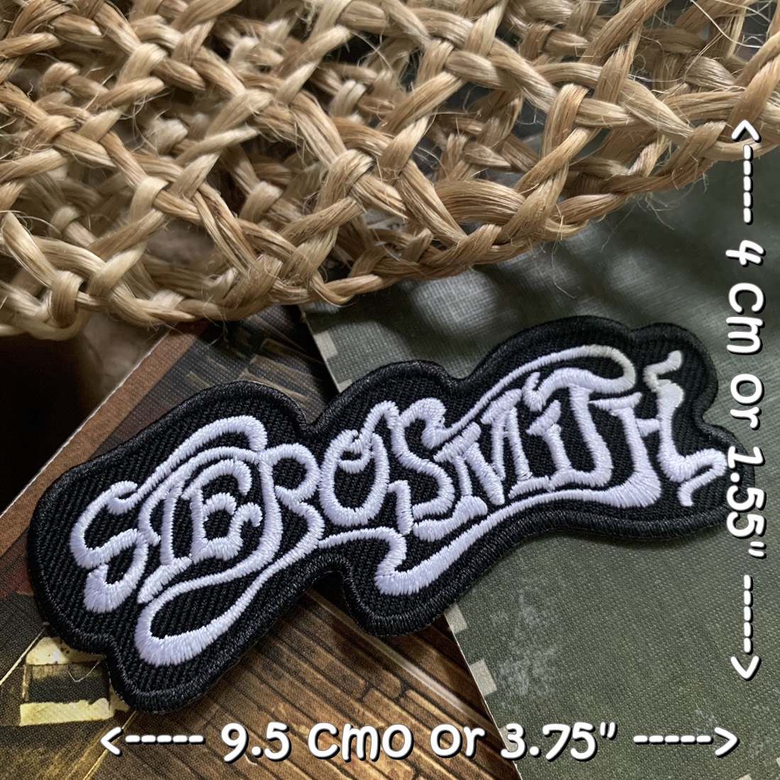 Aerosmith วงดนตรี ร็อค เฮฟวี่เมทัล พังค์ ตัวรีดแบบปัก อาร์มปัก ตัวรีดติดเสื้อ ตัวรีด ติดกระเป๋า ติดหมวก ติดแจ๊คเก็ต Rock Iron on Embroidered Patch