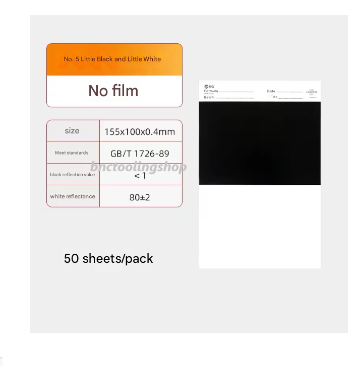 Paper Coating Test, NO5 Little Black and Little White, Hiding Power Paper Coating Test, Cardboard Black and White Grid Paper, Contrast Ratio Reflectance Test Paper,