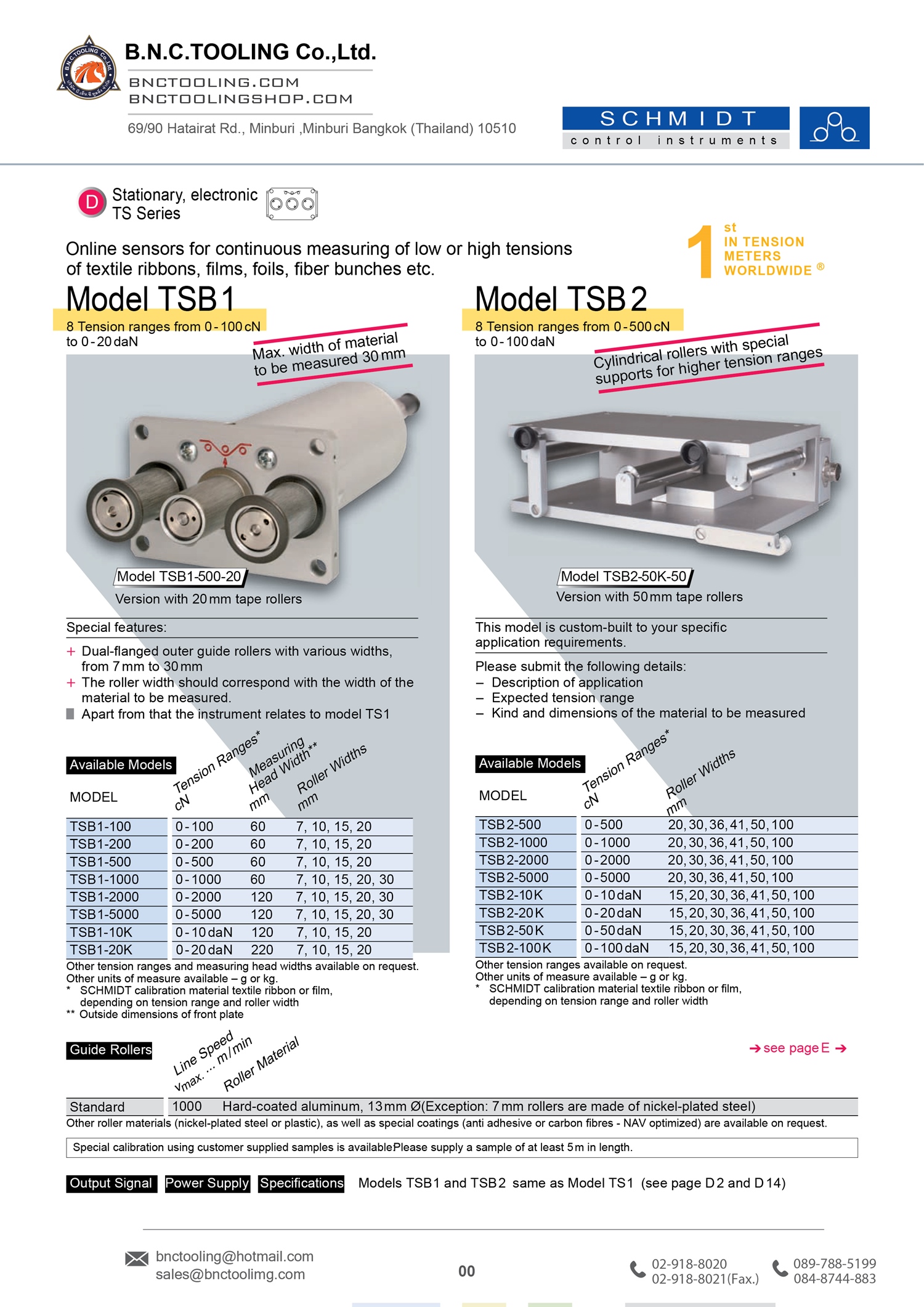 SCHMIDT,Online sensors for continuous measuring ,TSB2