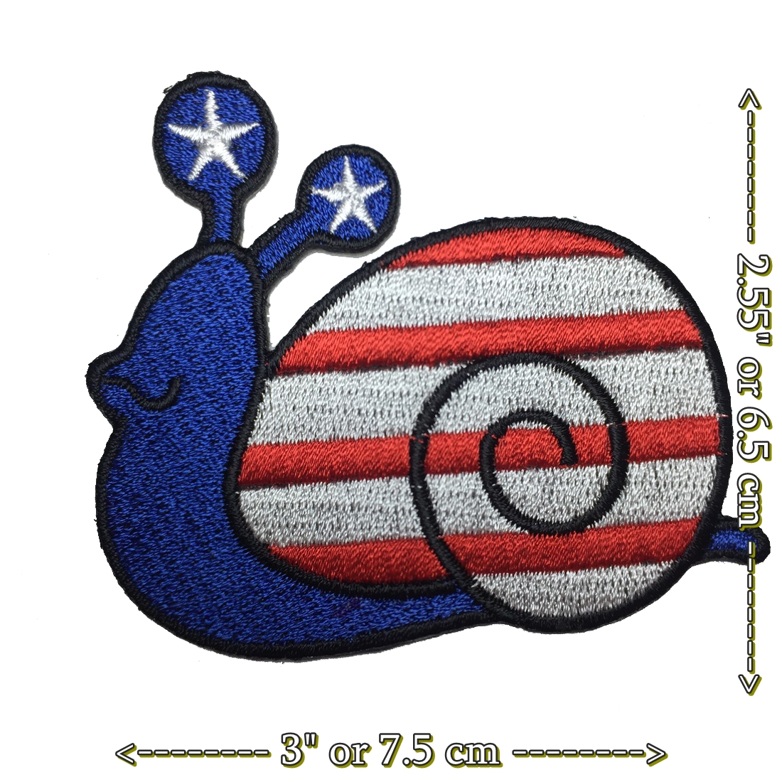 หอยทาก Snail ตัวรีดติดเสื้อ อาร์มรีด อาร์มปัก ตกแต่งเสื้อผ้า หมวก กระเป๋า แจ๊คเก็ตยีนส์ Cute Creature Embroidered Iron on Patch
