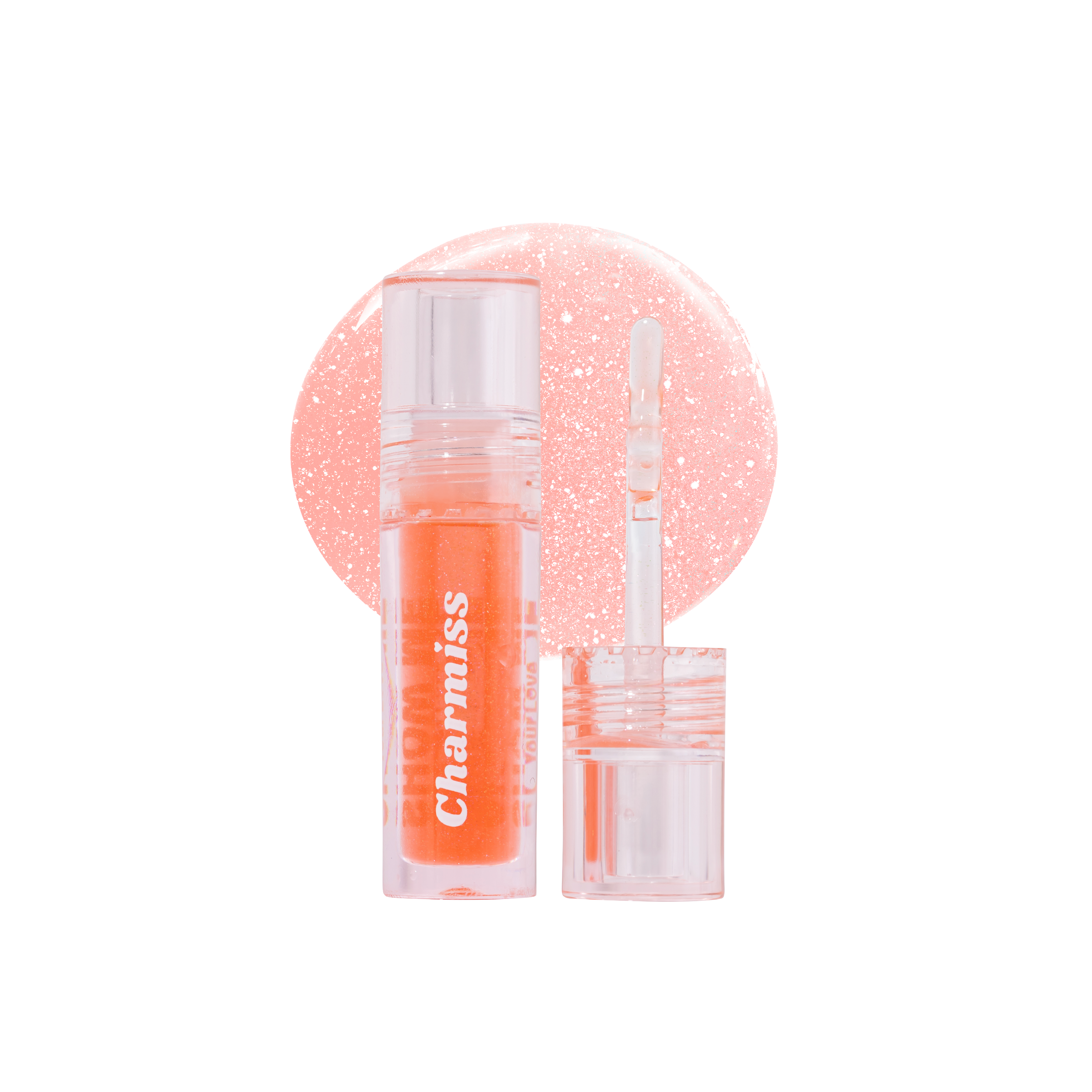 Charmiss Show Me Your Love Glitter Lip Gloss #GL02 Be my baby ลิปกลอส Charmiss ปากฉ่ำวิ้งค์ ดูฟู อิ่มน้ำ ไม่ต้องพึ่งฟิลเลอร์ สี GL02 Be my baby ลิปกลอสสีแดงอมส้ม
