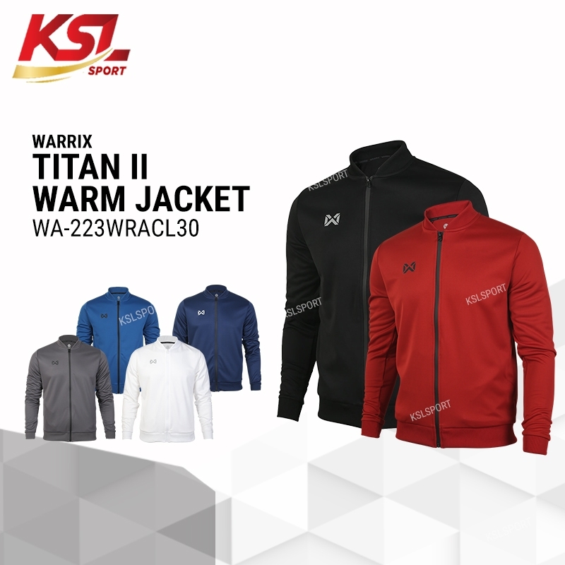WARRIX เสื้อวอร์ม เสื้อวอร์มแขนยาว รุ่น TITAN II น้ำหนักเบา สวมใส่สบาย (รหัส WA-223WRACL30)