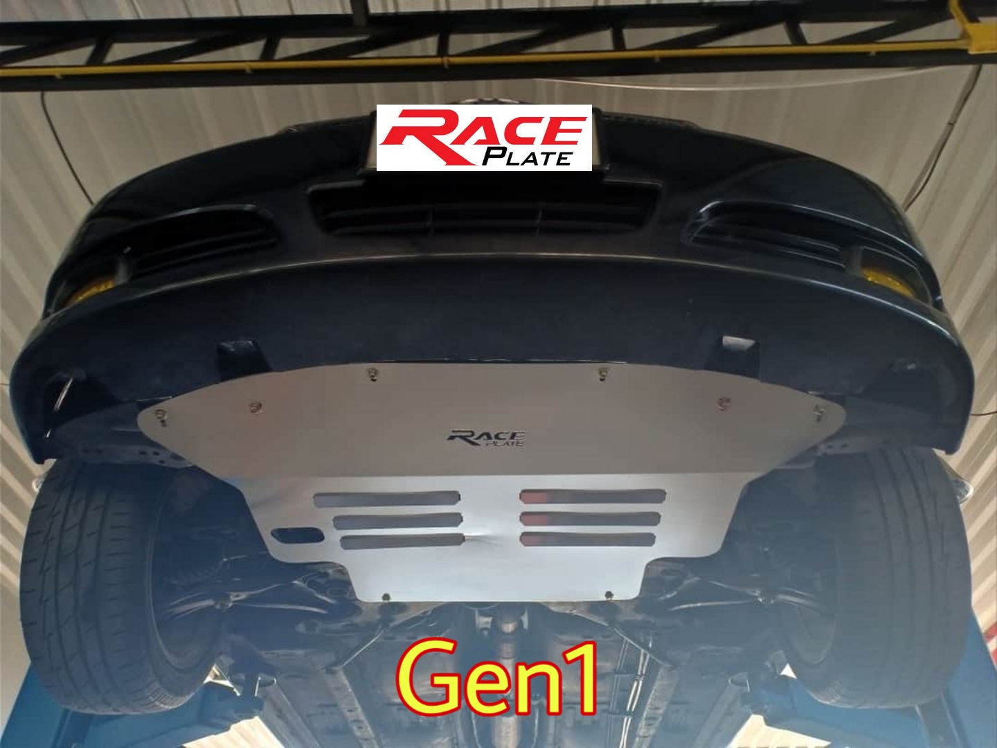 แผ่นปิดใต้ห้องเครื่องอลูมิเนียม Toyota Vios 2003-2007 Raceplate_Undertray