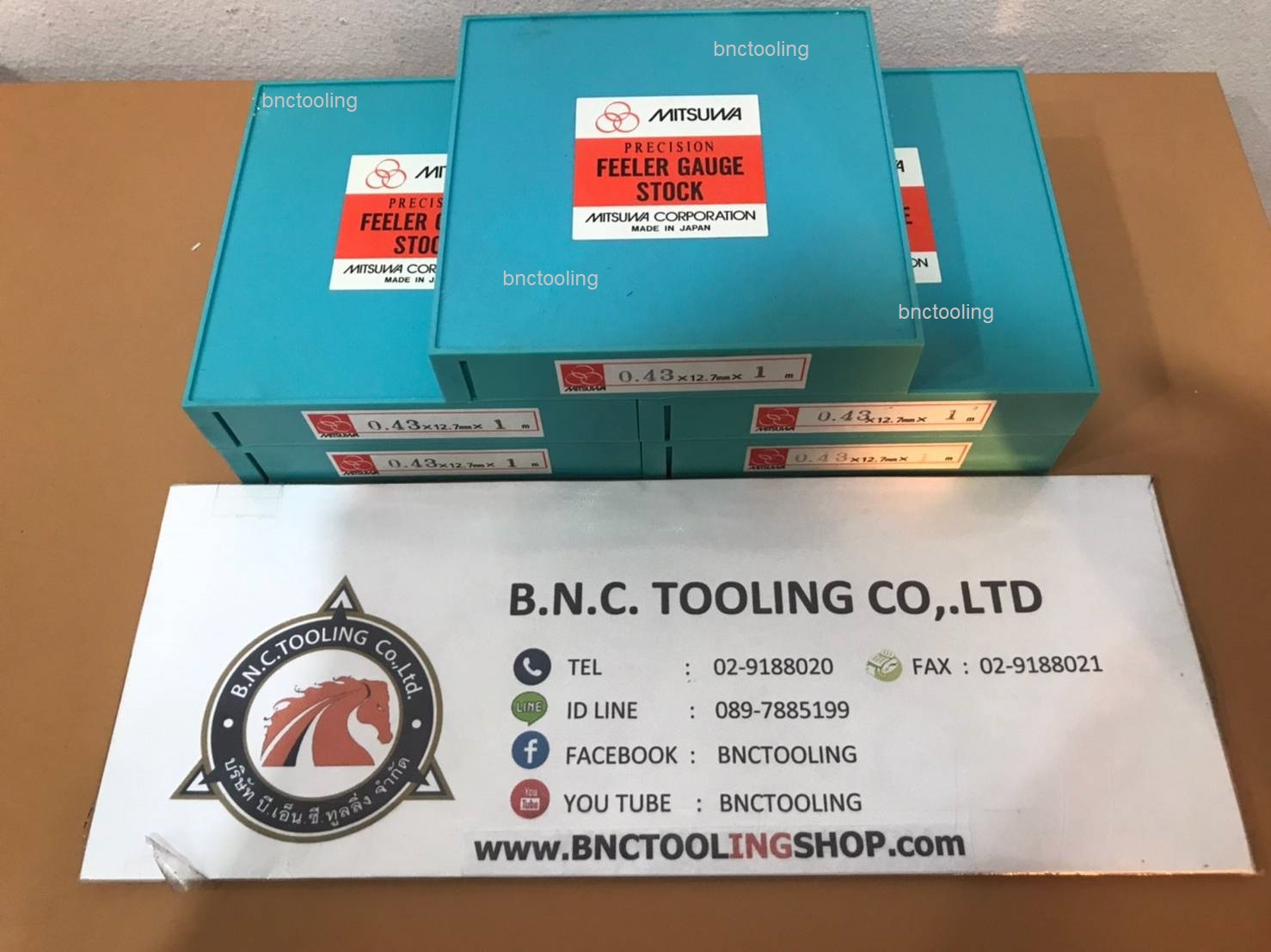 ฟิลเลอร์เกจเหล็กแบบเส้นแบนขนาด 0.20มิล ยาว3เมตร,Feeler gauge Stock Size 0.20mm Lenght 3M,Mitsuwa,0.20x12.7x3M