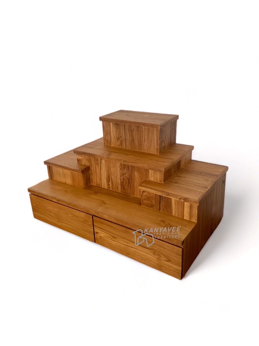 โต๊ะหมู่บูชาโมเดิร์นไม้สัก