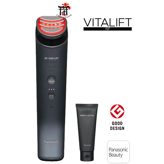 [พร้อมส่ง] Panasonic Vitalift RF เครื่องนวดหน้าผลักสกินแคร์+ยกกระชับ รุ่น EH-SR85-K รับประกัน 1 ปี ฟรี! Smooth Lift Gel 1 หลอด, ไร้สายและใช้กับไฟฟ้าได้ทั่วโลก ของแท้ 100% นำเข้าจาก Panasonic Japan