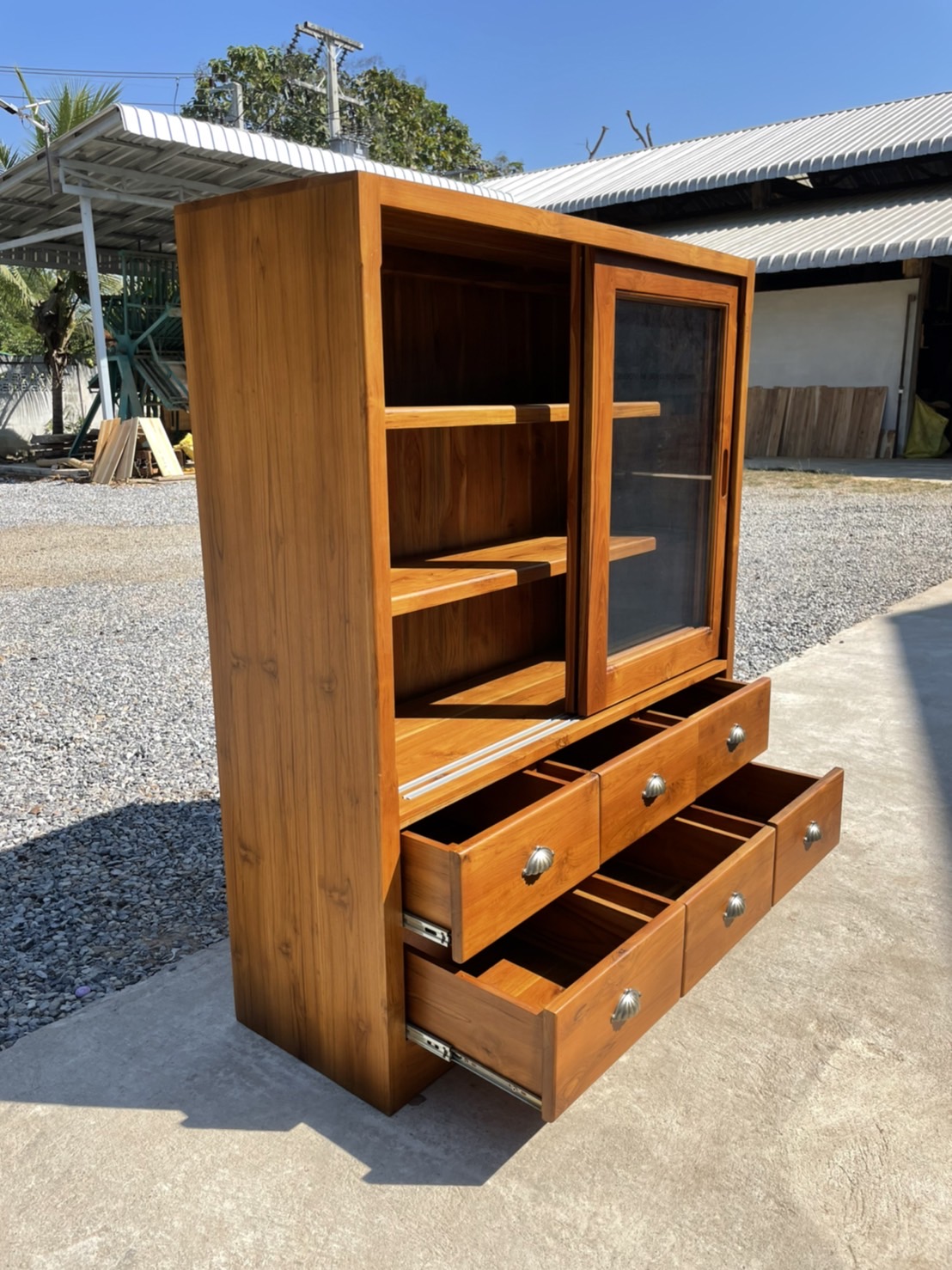 ตู้หนังสือผสมลิ้นชัก