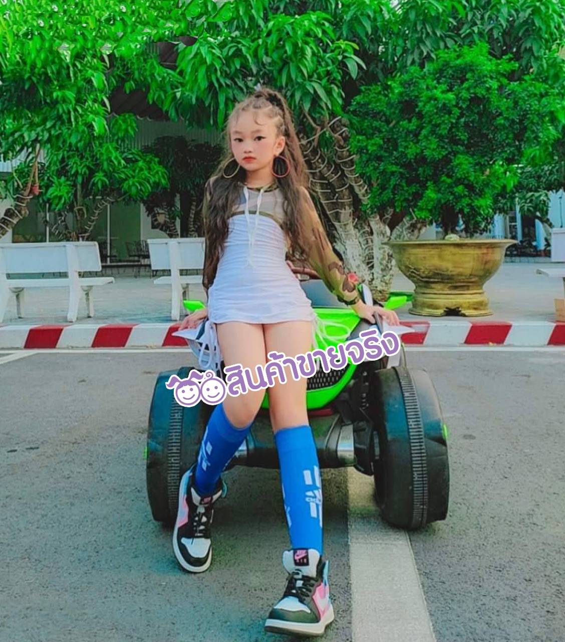 DT04/🔥พร้อมส่ง🔥ชุดเด็กผู้หญิง เซท 3ชิ้น เสื้อ+กระโปรง+เสื้อครอป มีฮู๊ดลายทหาร แดนซ์/ฮิปฮอป