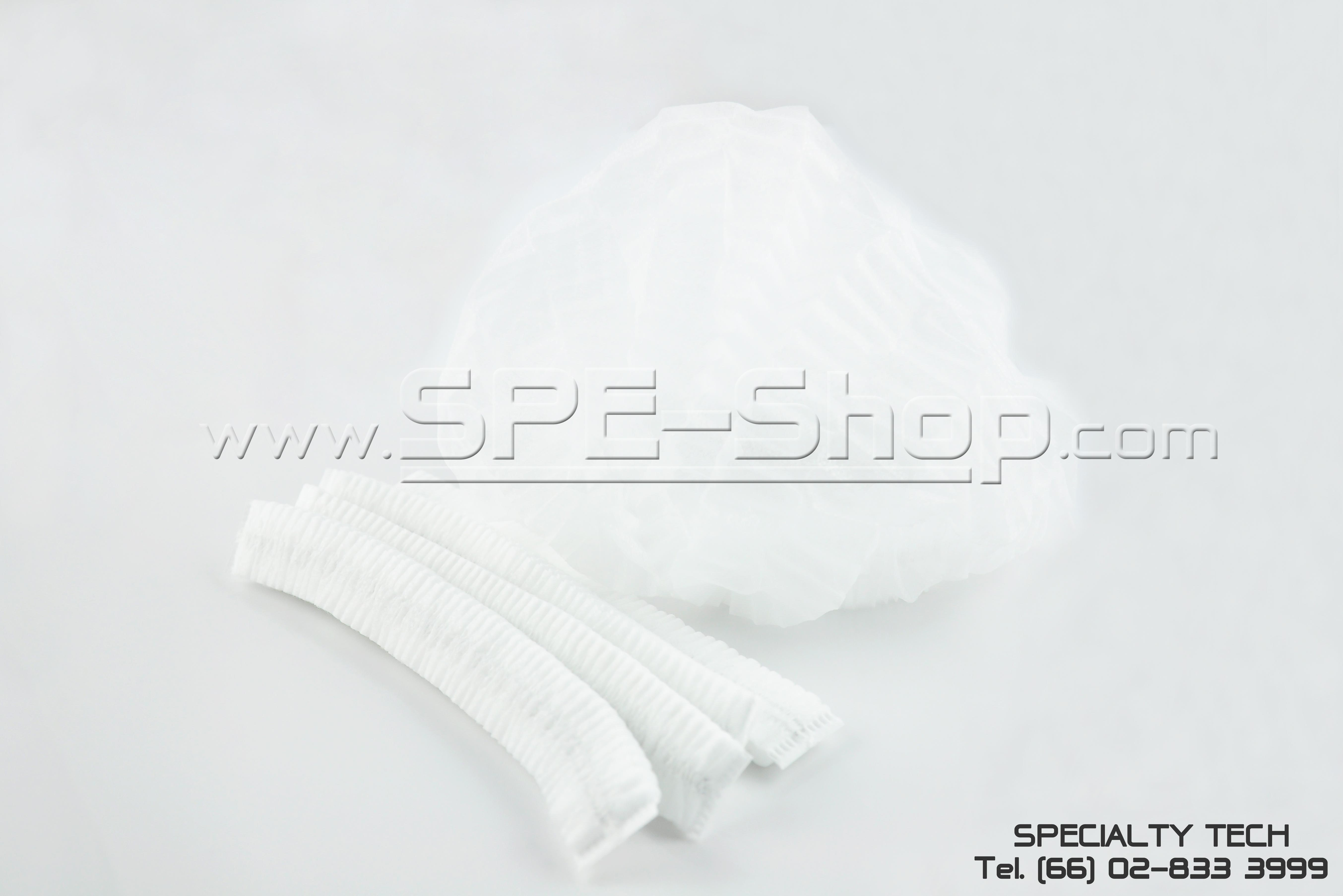 White Cleanroom Smog หมวกคลีนรูม