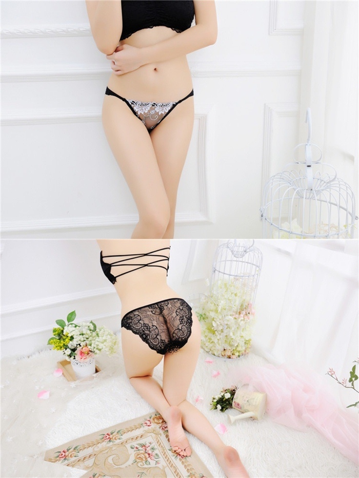 NA037 กางเกงในเซ็กซี่ กางเกงในซีทรูปักลายลูกไม้ ด้านหน้าเป็นผ้าซีทรูปักลายลูกไม้สวยๆด้านหลังเป็นผ้าลูกไม้เนื้อนิ่มๆตามรูปเลยค่ะ