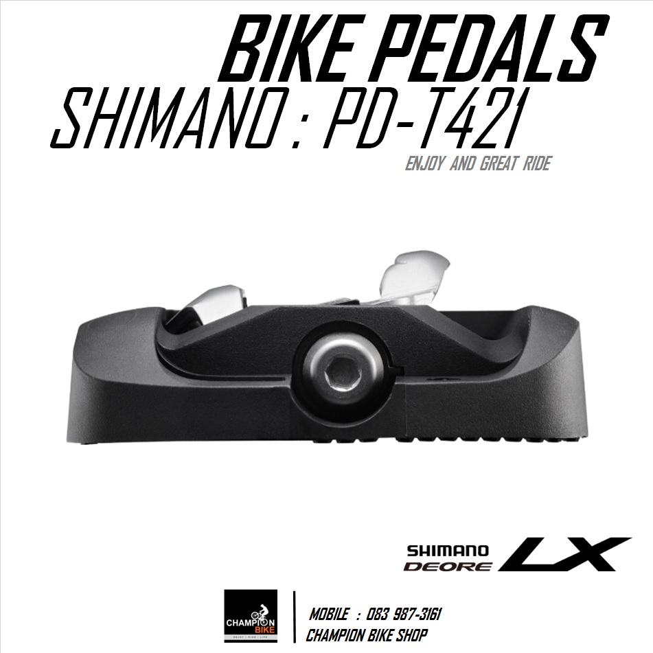 บันไดจักรยานแบบ 2 หน้า SHIMANO : PD-T421 TREKING BIKE PEDAL